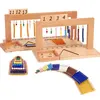 Montessori Numbers 1-20 International Version Beaded Frame Mathematical Toys Color Beaded Step Ten Board Group Educational Toys 1