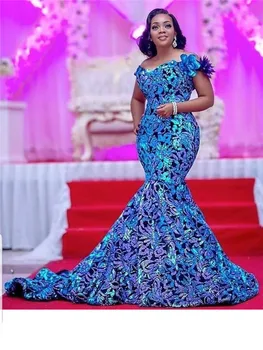 

Most Popular Nigerian Velvet Lace with Sequins Lace African Tulle Fabric for Party Evening Dresses Win938