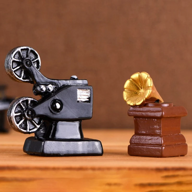 Создание фотографии DIY ретро фигурки реквизит студия смолы мини камера