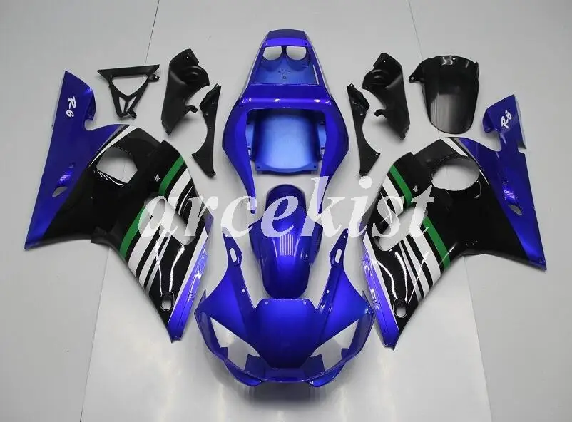 Новые ABS Обтекатели наборы подходят для Yamaha YZF R6 1998 1999 2000 2001 2002 Обтекатель Набор R6 98 99 00 01 02 черный красный желтый