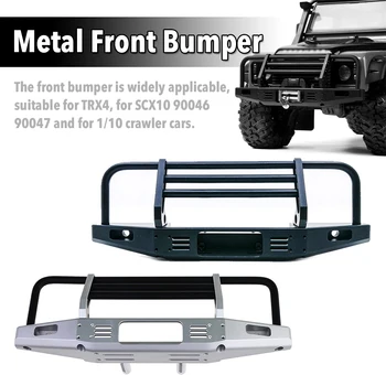 

RC Car Front Bumper Anti-collision Simulation Metal Bumper RC Accessories For TRX4 Axial SCX10 90046 90047 1/10 Crawler Car
