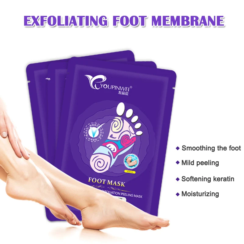

Top Luxury High Quality 2 Pcs Foot Peel Mask Peeling Away Calluses Dead Skin Cells Tender Care Foot Mask EK-New