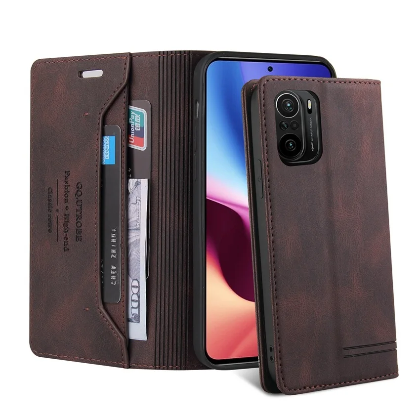 Чехол-книжка для Xiaomi Mi POCO F3 M3 X3 NFC 11 10 9 10T Lite Pro A3 роскошный Магнитный кожаный