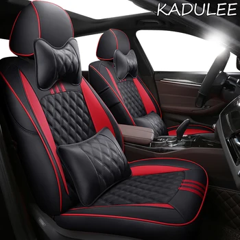 

KADULEE Custom Leather car seat covers For Ford Everest Territory Explorer Mustang Ranger Automobiles Seat Covers car seats