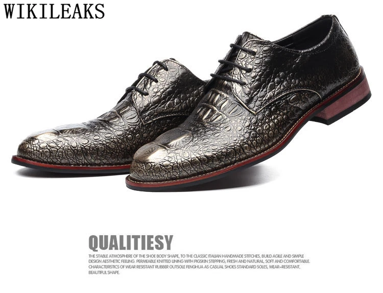 Мужские модельные туфли из натуральной кожи; Туфли-оксфорды для мужчин; официальная Свадебная обувь; Роскошные брендовые деловые туфли из крокодиловой кожи; Sapato Social