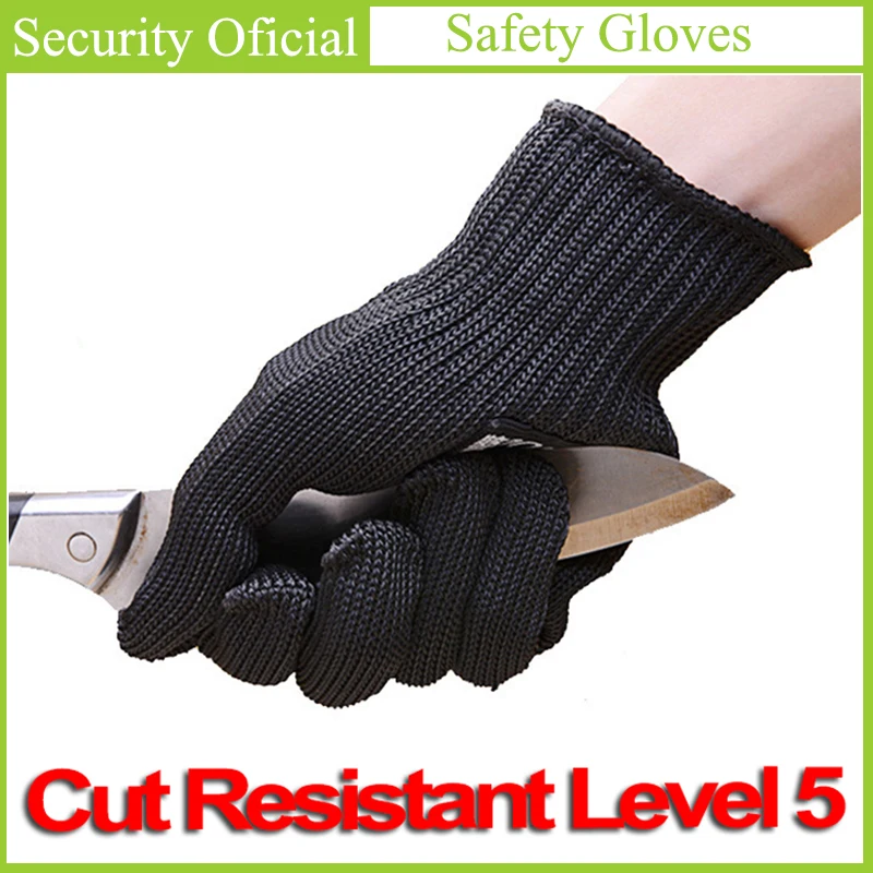 

Anti-Cut Gloves EN388 Cut Resistant Level 5 Stainless Steel Wire Mesh New Self Defense Supplies guantes seguridad gants travaux