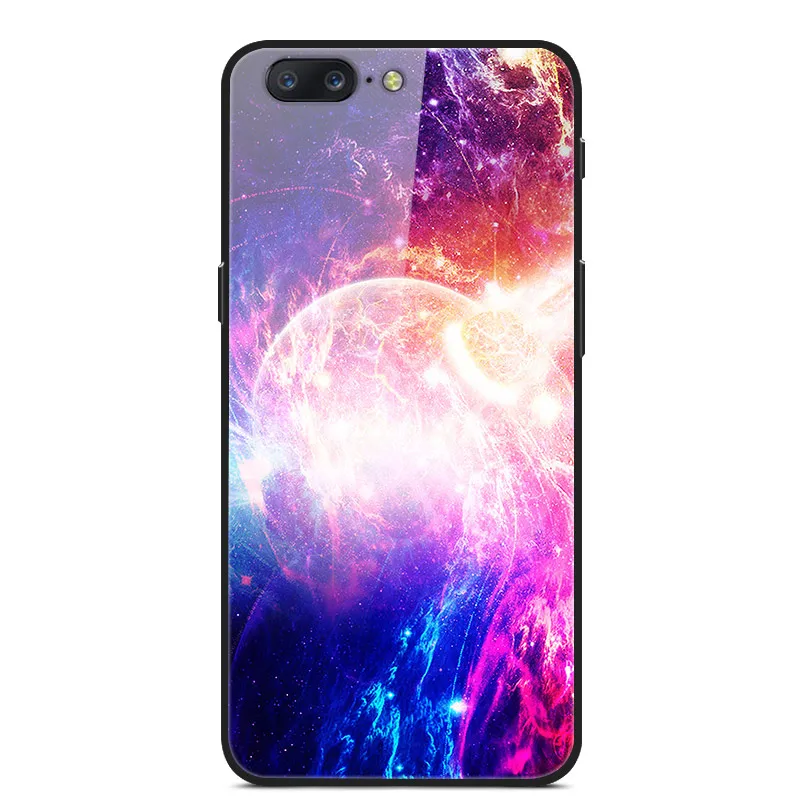 Для Oneplus 5 5 T чехол из закаленного стекла жесткий чехол для телефона для Oneplus 7 Pro TPU бампер чехол s для One plus 5 T 7 Pro Coque - Цвет: 44