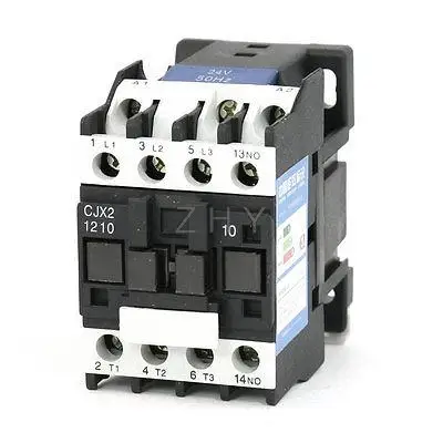 

CJX2-1210 AC Contactor 24V 50/60Hz Coil 12A 3-Phase 3-Pole 1NO