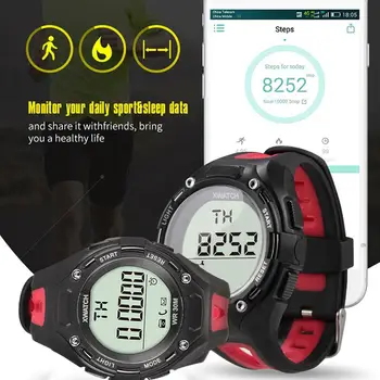 

Smart Sports Watch Waterproof Bracelet with Step Counter Alarm Clock Remote Control Camera Call Reminder