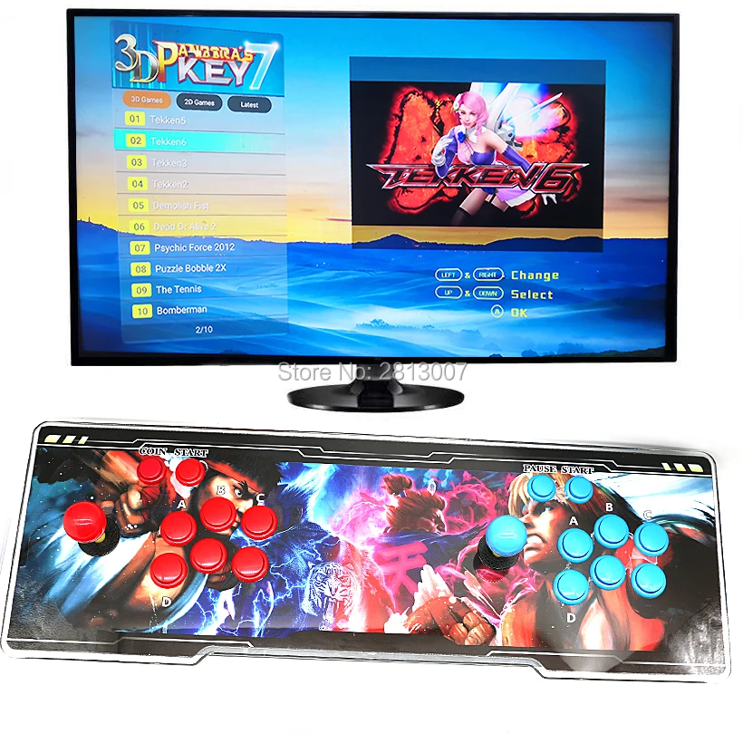 3D Pandora key 7 2650 в 1 аркадная игровая консоль 1920x1080 Full HD 2 игрока аркадная машина Поддержка TF карты, чтобы добавить больше игр - Цвет: L