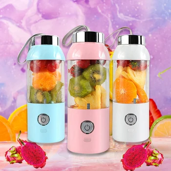 

500ML Portable Juicer Electric USB Rechargeable Smoothie Blender Machine Mixer Mini Juice Cup Maker fast Blenders food processor