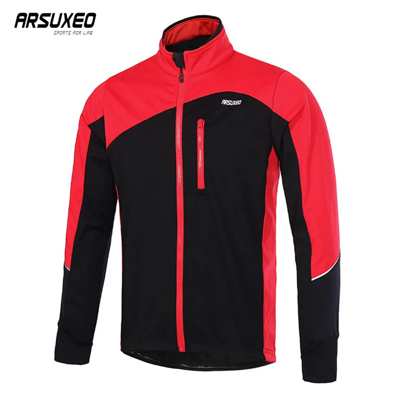 ARSUXEO Winter Cycling Jacket Veste Velo Hiver Thermique Windbreaker Waterafstotende Fiets Jas Chaqueta Invierno Bicicleta cycling jacket cycling clothes reflective jacket