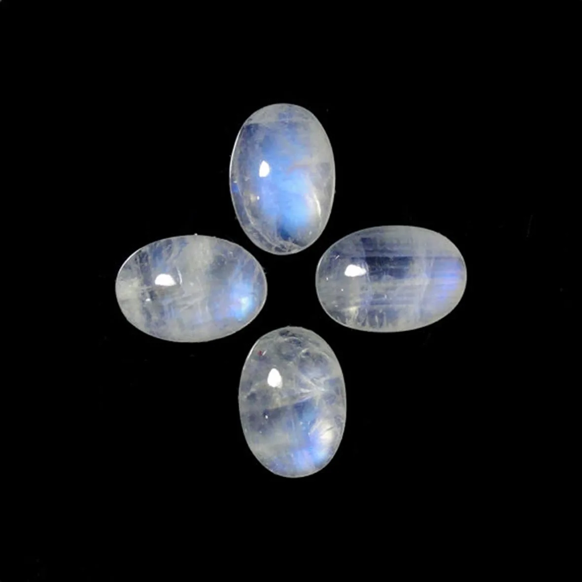 Natural Rainbow Moonstone Cabochon Mix shape For Jewelry setting Loose Gemstone Natural Indian Moonstone Cabochon For Jewellery setting
