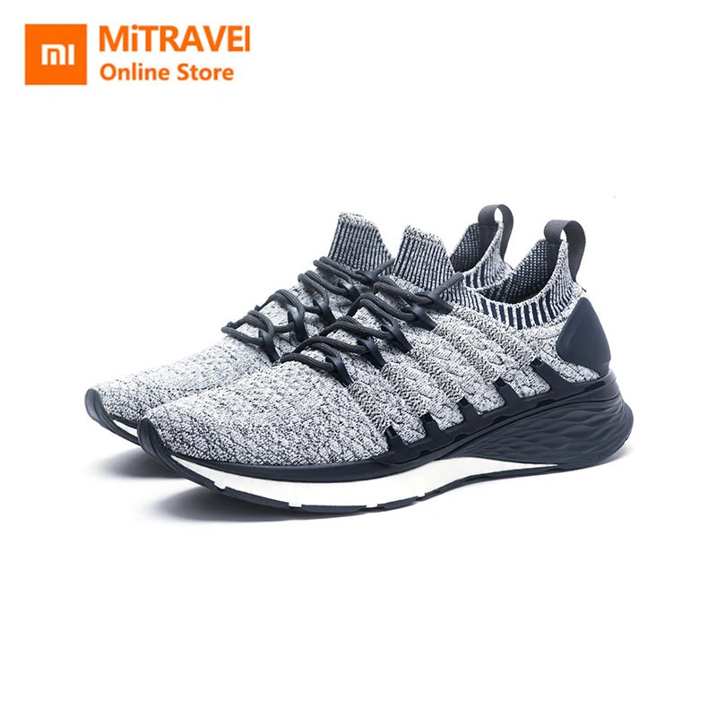 Xiaomi Mijia Men Running Sneaker 3 Shoes Sport 3D Fishbone Lock System Elastic Knitting Vamp Shock-absorbing Sole | Электроника