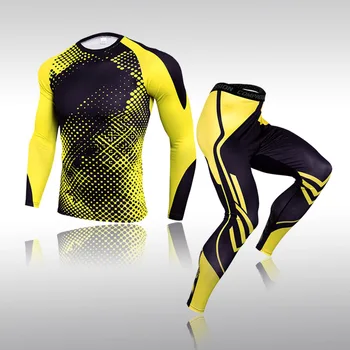 

Thermal Underwear For Men Compression Sports Suit Long Johns Clothes Running Sport Wear Exercise Workout Tights Thermo Suit