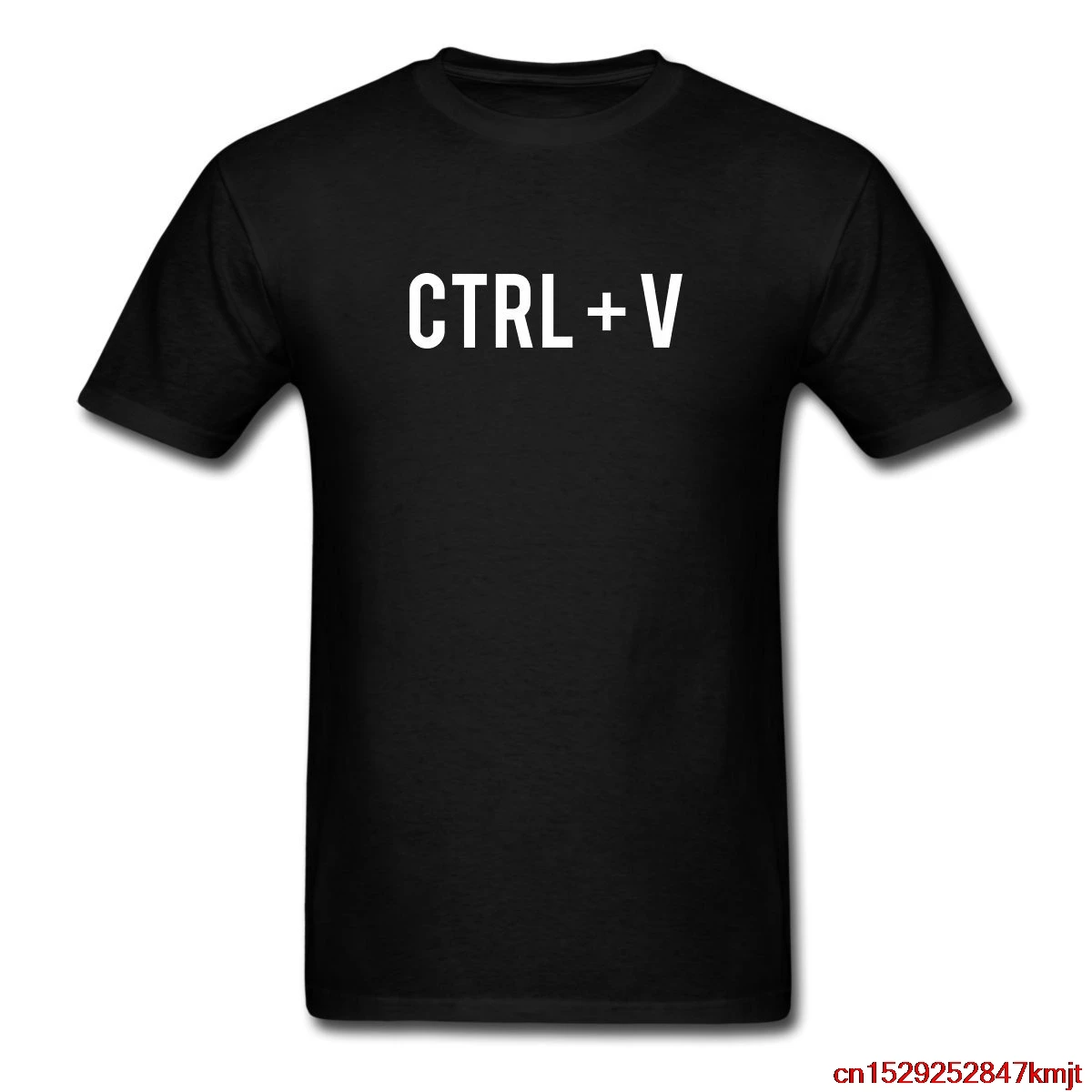 FGHFG Ctrl V для мужчин s хлопок сплошной цвет футболка унисекс wo | Мужская одежда