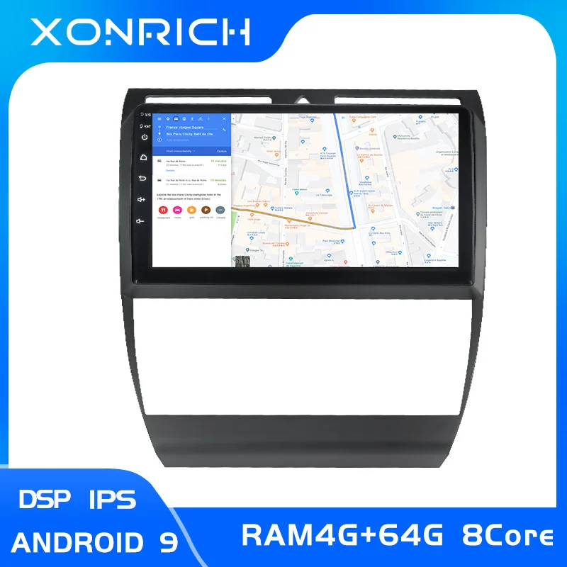 

Android 9.0 GPS Navigation Car Radio for Audi A6 S6 RS6 1997-2004 Multimedia WIFI HD Touchscreen AUX USB support Carplay 4G 64G