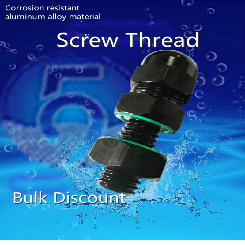 Sealing Cabin Threading Screw Solid Waterproof Sealed Bolt Nut Connector Potting Parts for RC AUV Underwater Robot