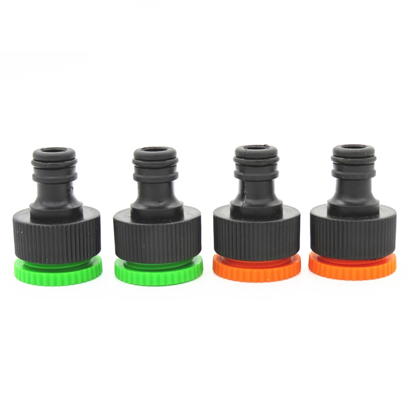 

2PCS Garden Irrigation Female Thread 1/2 "3/4" Tap Hose Pipe Adapter Fast Connection Quick Coupling Irrigation Fittings JQ