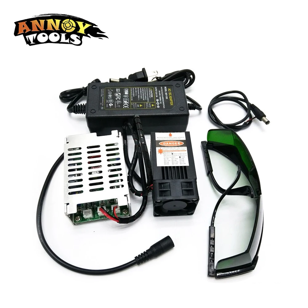 450nm 15000mW 12V  Laser Module TTL Adjustable Focus Laser Cutter engraver accessories 15W laser head