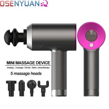 

Massage Gun 3 Level Cordless Deep Tissue relaxce Portable Handheld Electric Body Massager Sports Drill with 5Heads with Bag