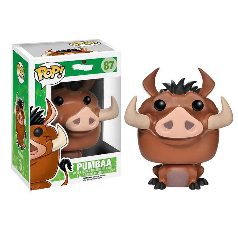 FUNKO POP The Lion King Simba Luau Nala Pumbaa MUFASA Luau Timon Мультфильм Аниме Фигурки Коллекция модель игрушки для подарка - Цвет: 87 with box