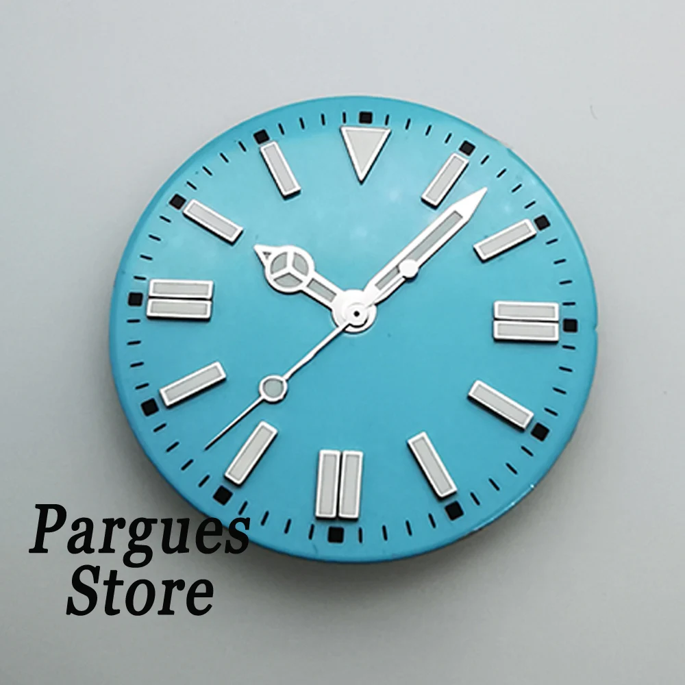 

Pargues 28.5mm Luminous Sterile Watch Dial Hands Fit nh35, nh36, ETA 2836/2824 Miyota 8215, DG2813 Movement