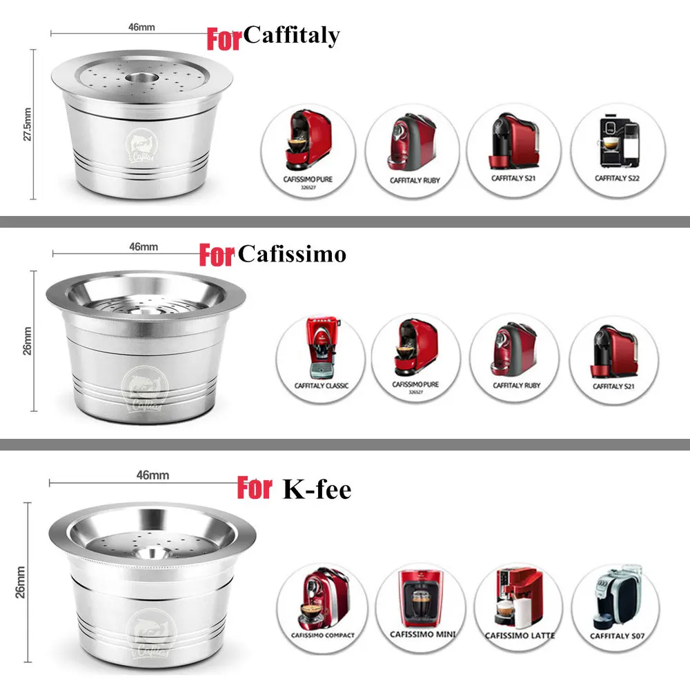 Многоразовый совместимый с Cafissimo K fee caffitalian Tchibo многоразовая капсула Crema