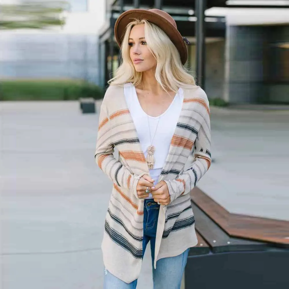 Long-sleeved Cardigan Sweater 