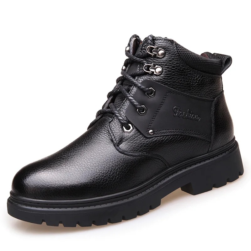 

Winter Men's Ankle Boots Classic Athletic Sneakers Athletic Shoes men Boots men Warm Large Size Cotton Shoes outdoor Work Boots