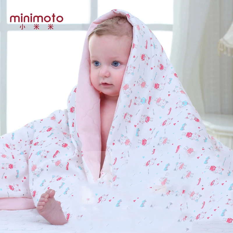 

Soft Baby Warm Cotton Quilt Blanket Newborn Stroller Sleep Cover Cartoon Infant Bedding Quilt Photo Prop Swaddling Wrap