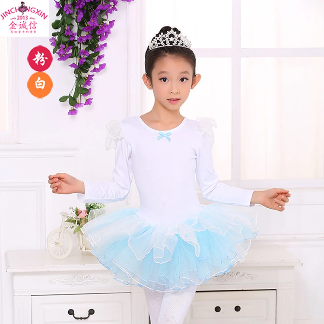 

CHILDREN'S Dancing Clothes Ballet Skirt Girls Spring And Autumn Singing Performance Gymnastic Grading Test Service Princess Puff