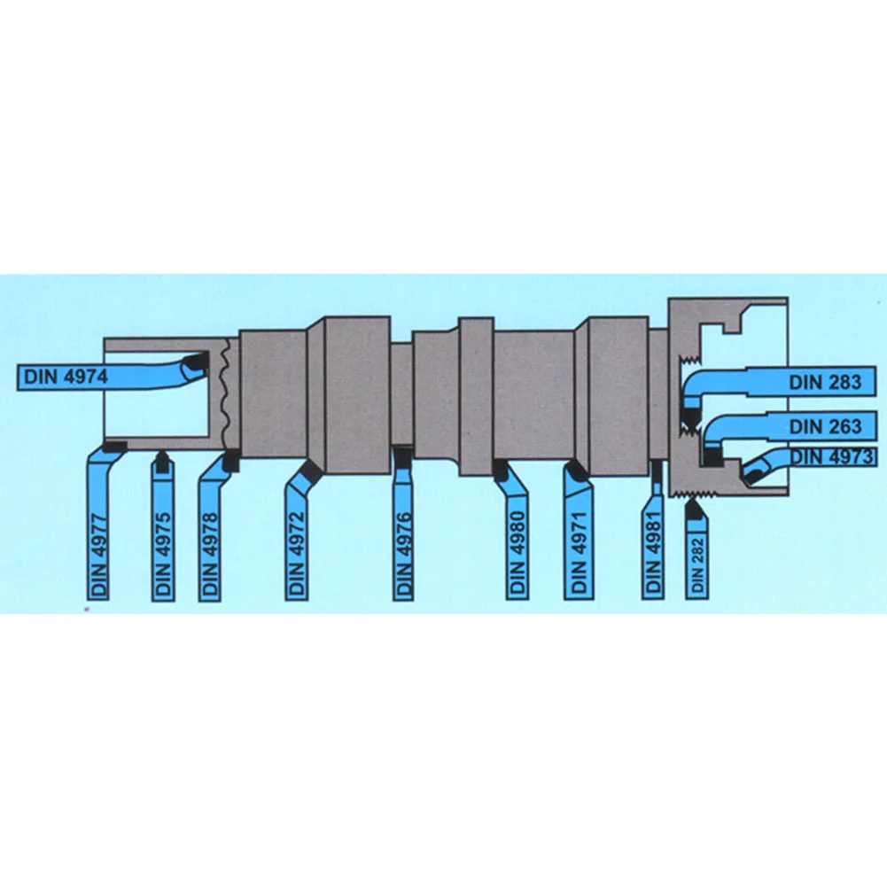 

HOT 11 Pcs Carbide Tip Tipped Cutter Tool Bit Cutting Set Tools for Metal CNC Lathe NDS66