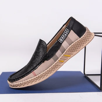 

Autumn Fashion Casual Shoes For Men Luxury Brand Leather Casual Sneakers Large Sizes Men Shoes Genuine Leather Designer Sneakers