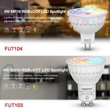 Miboxer 4 Вт RGB+ CCT Светодиодный прожектор FUT103 GU10 FUT104 MR16 Светодиодный светильник для спальни ресторана гостиной повара комнаты освещения