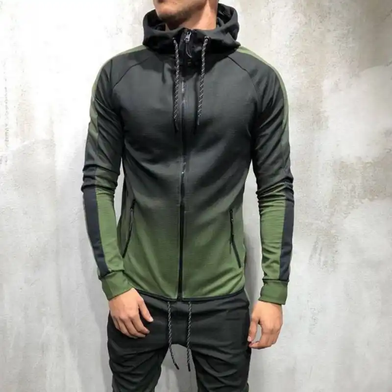 sudadera cremallera capucha hombre