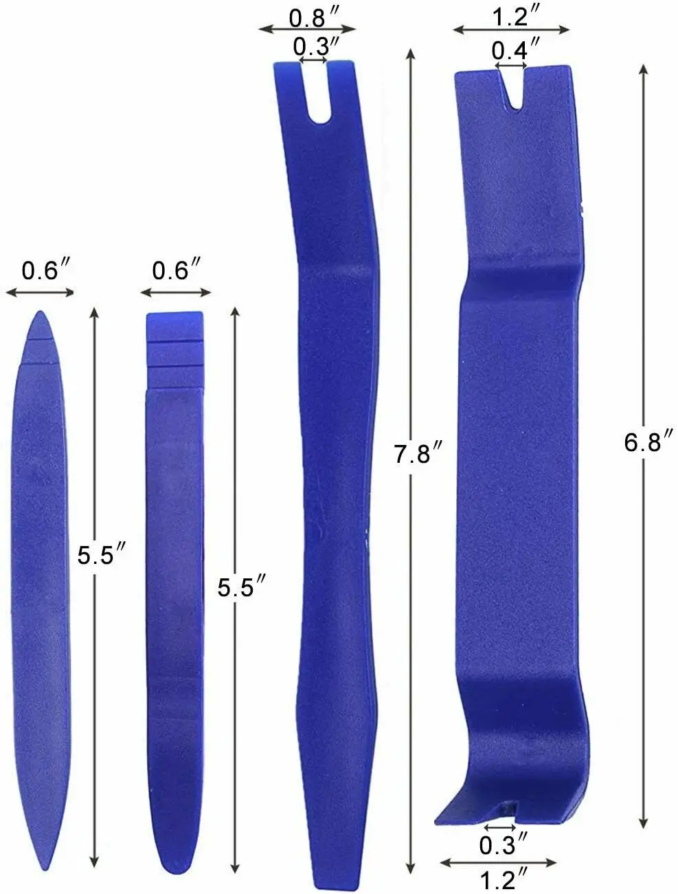 5Pcs Car Trim Removal Tool Kit Set Door Panel Fastener Auto Dashboard Plastic Tools