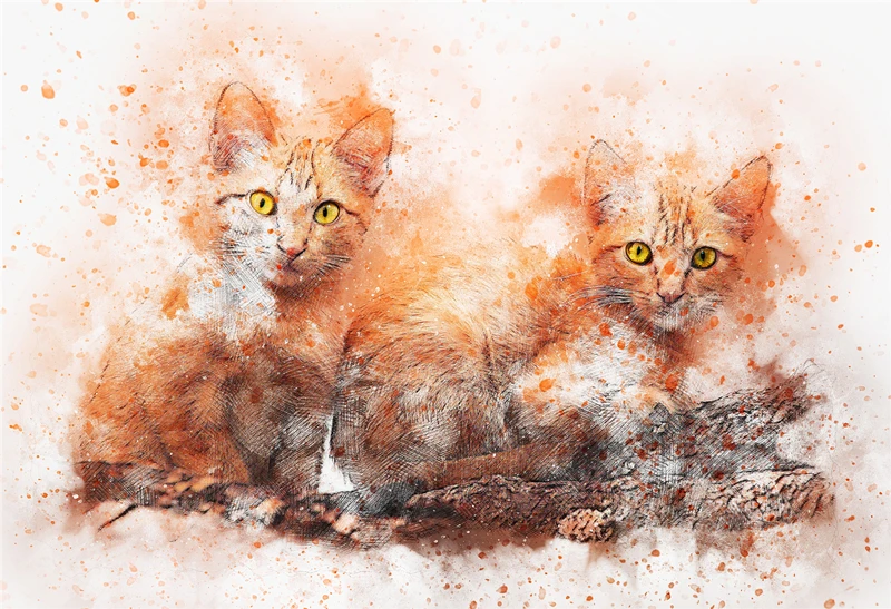 MOMEMO Cat Painting Puzzle, 1000 деталей, акварельная живопись, головоломка, 1000 деталей, деревянная головоломка, DIY сборка игрушек - Цвет: mini puzzle 1000