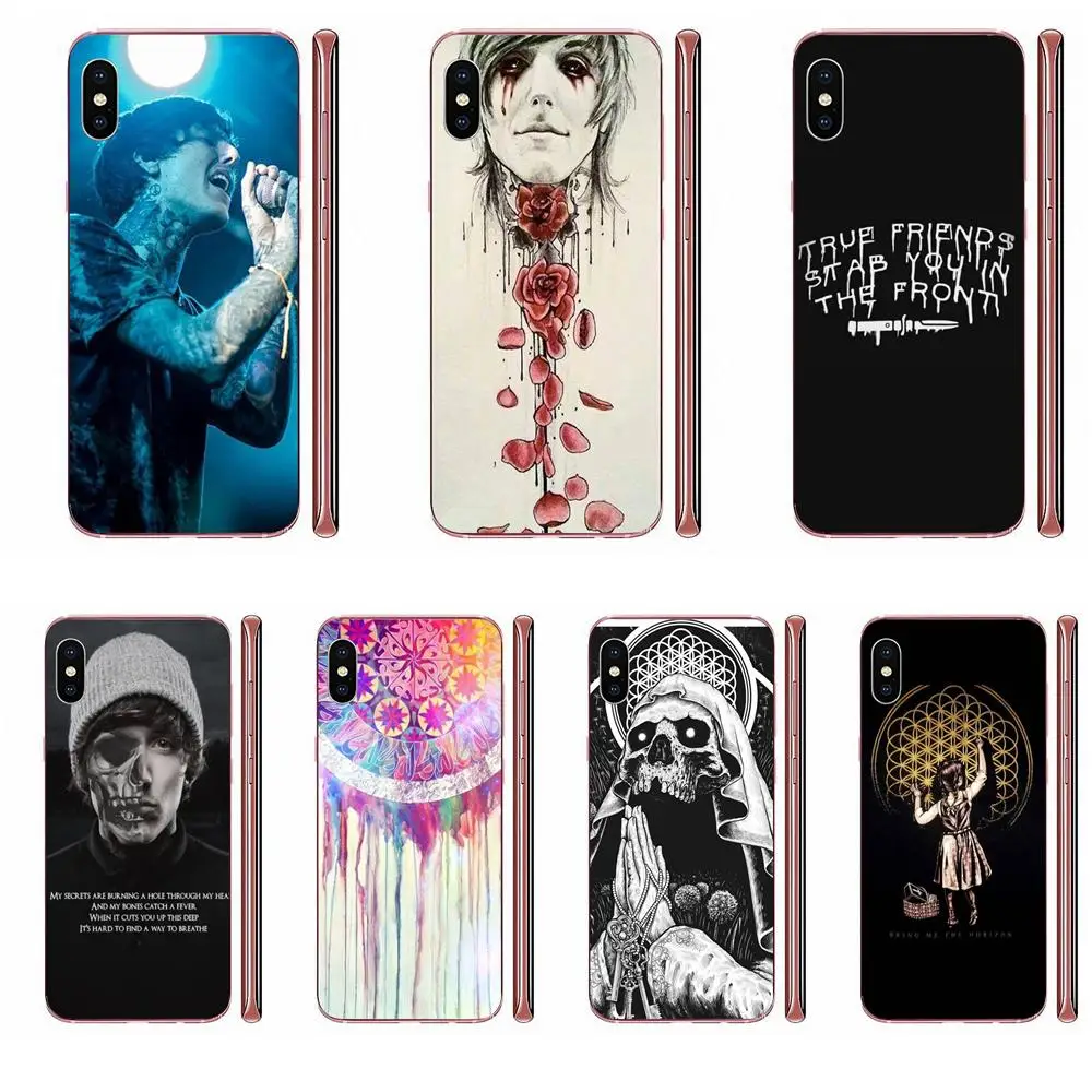 Чехол из ТПУ для Samsung Galaxy J1 J3 J4 J5 J6 J7 A10 A20 A20E A3 A40 A5 A50 A7 2016 2017 2018 Bmth Skull Head Bring Me The Horizon |
