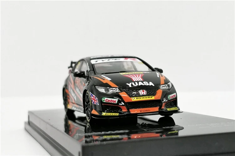 Гудронированное шоссе работает 1: 64 Honda Civic Тип R FK2 BTCC литья под давлением модель автомобиля