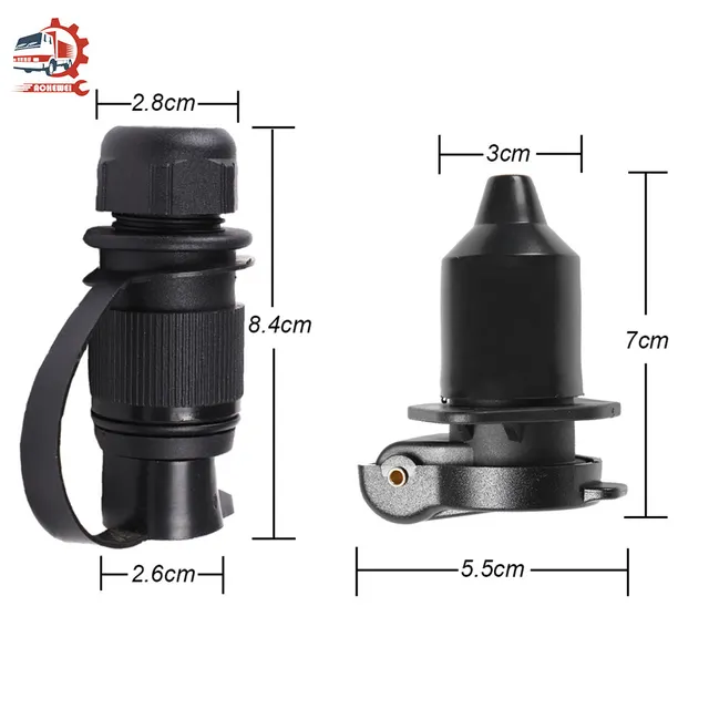 Spina E Presa Rimorchio 2 Poli - 12V Impermeabile | Per Trattori E Macchine Agricole - Foto 11