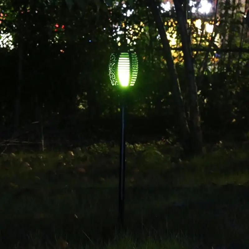 Открытый 66LED свет пламени солнечной энергии красочный факел лампа Энергосберегающая Защита окружающей среды водонепроницаемый сад газон