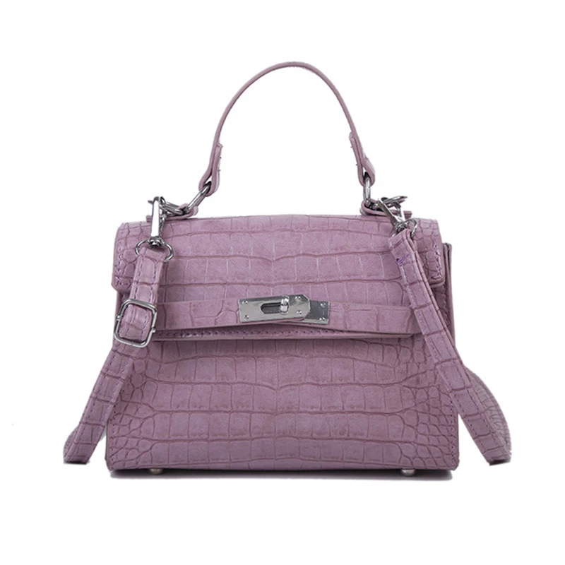 

Mini Stone Pattern PU Leather Crossbody Bags For Women 2020 Lock Designer Shoulder Simple Bag Female Travel Purses and Handbags