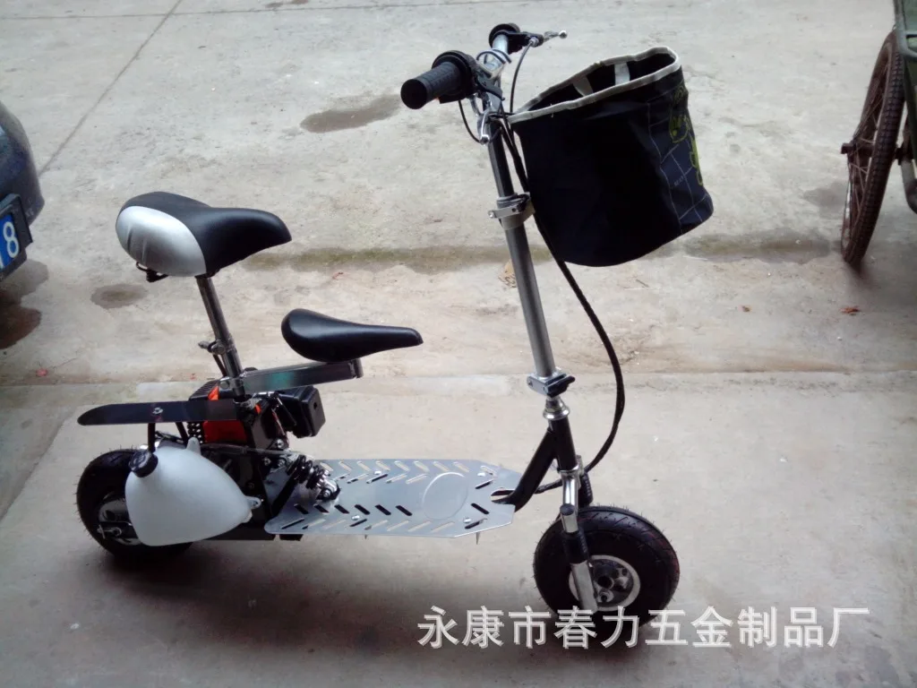 Two Stroke Engine Gasoline Scooters Mini Scooter Motorcycle Fuel Moped Gas Scooter