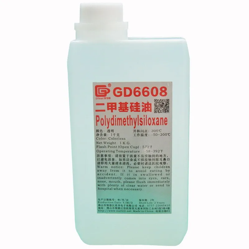 

High-Conductivity GD6608 dao re gui you Net Weight 1Kg Bottled High-temperature Resistant Dimethyl Silicone Oil Industrial for B