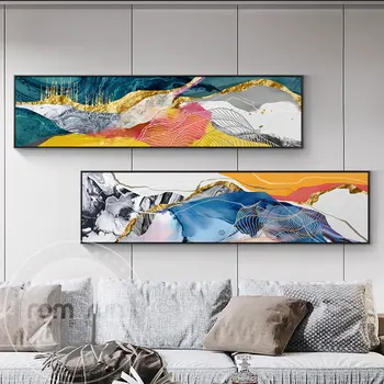 

Colorful Canvas Painting Abstract Slender Banner Posters and Prints Wall Pictures for Living Room Bedroom Art Studio Home Decor
