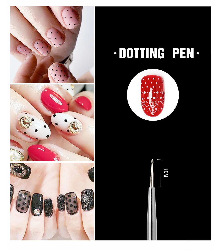 ROSALIND УФ-светодиодный Гель-лак для ногтей, кисти для украшения ногтей, гелевые маникюрные инструменты, кисти для дизайна ногтей, инструменты для украшения