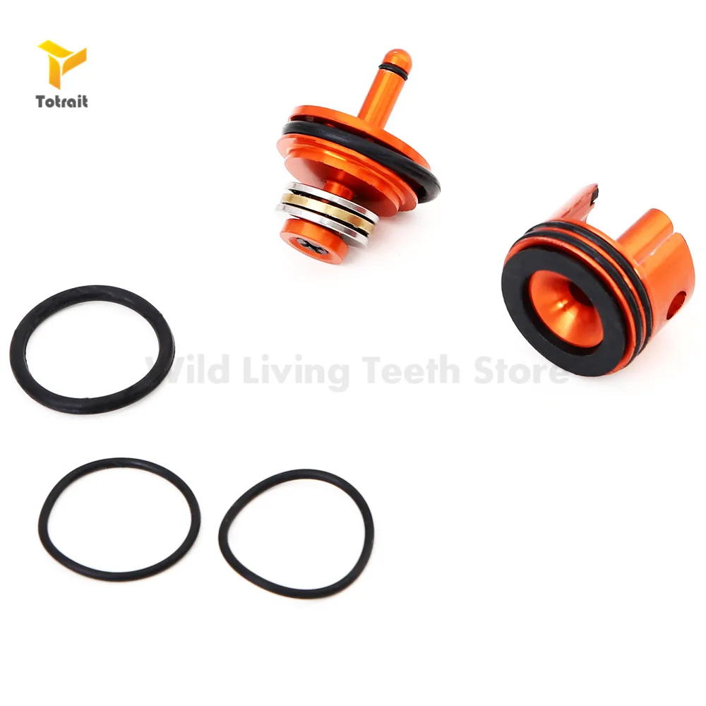 

CNC Aluminum Silent Bearing Piston Cylinder Head kit for Airsoft AEG Ver.2/3 M4 M16 AK MP5 G3 M249 Gearboxes