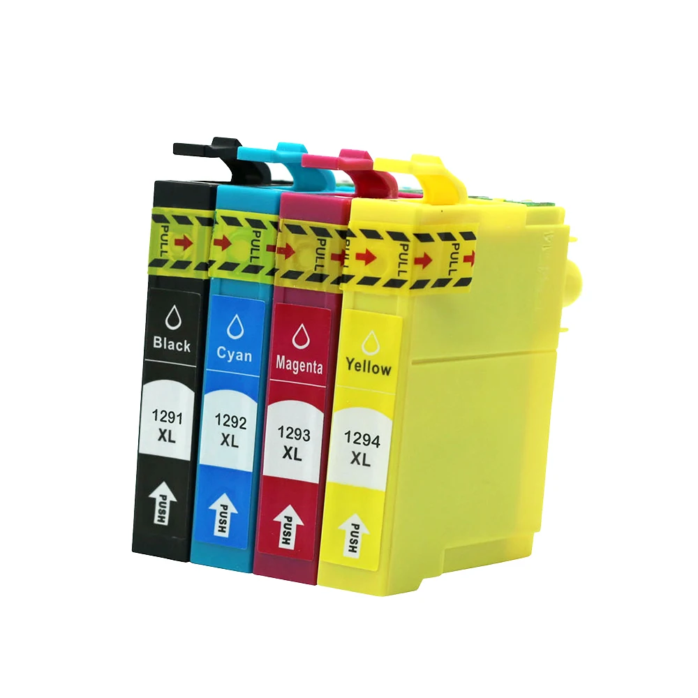 T1295 Multipack Ink Cartridges Replacement for T1291 T1292 T1293 T1294 Compatible for Epson SX435W SX235W WF-3520 WF-3540