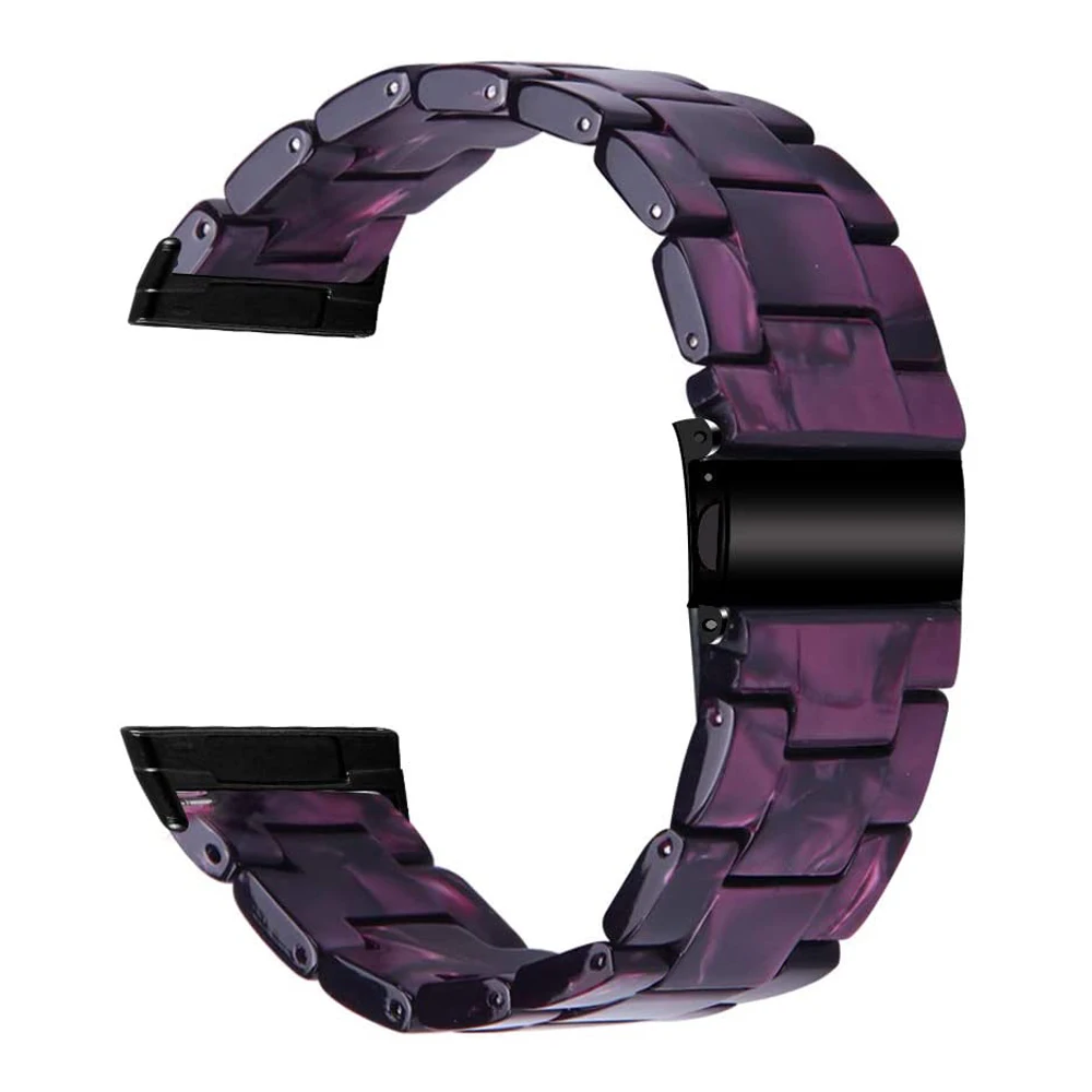 Resin Accessory Wristband for Smart Watches - Elegant Watch Strap Replacement